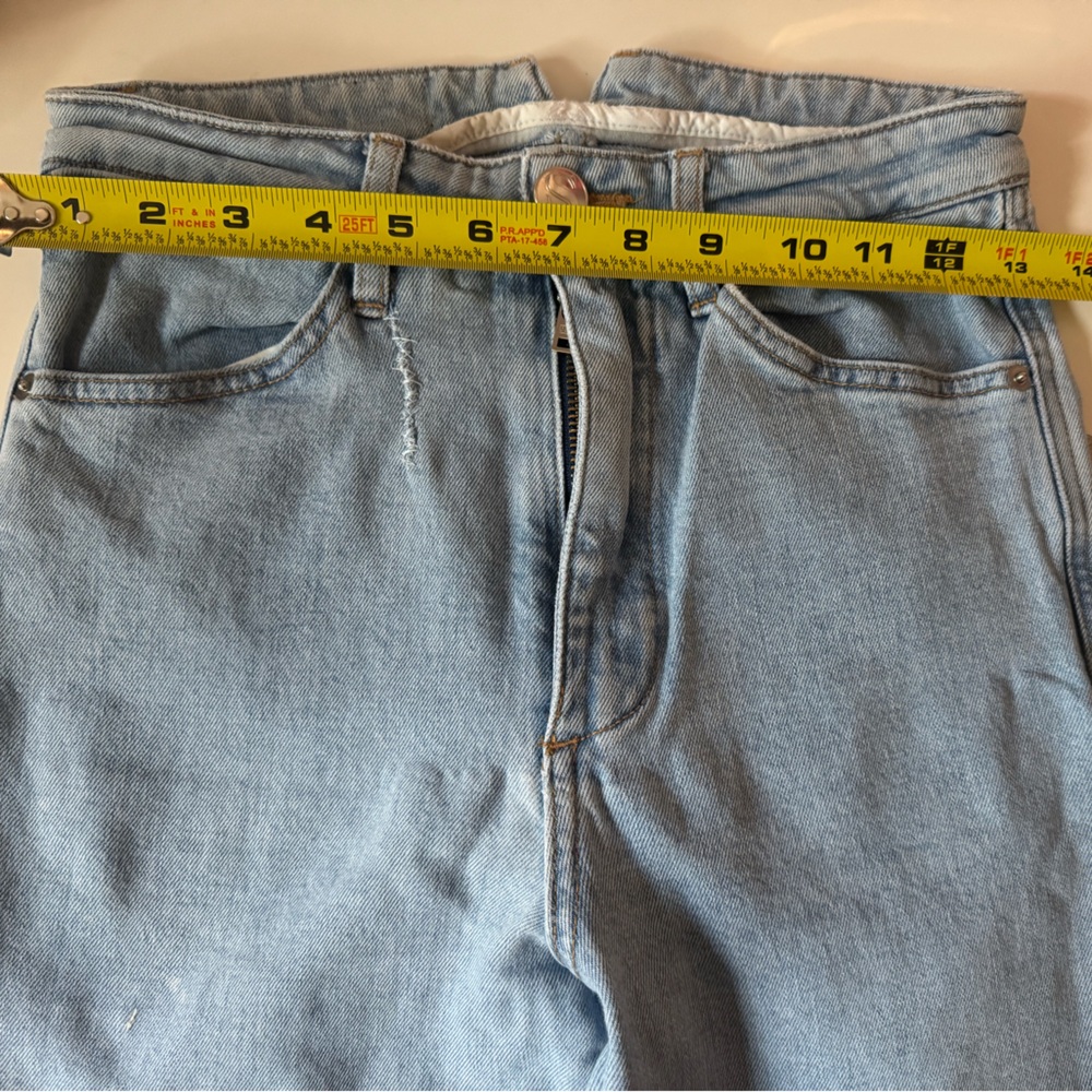 SPRWMN Francoise Light Wash Micro Flare Slim Fit High Rise Jeans Women's 26 - Picture 14 of 16